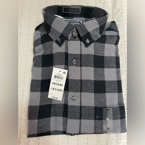 Club Room Flannel Long‎ Sleeve Size Medium NWT